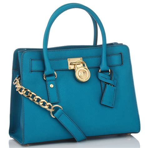 turquoise michael kors purse